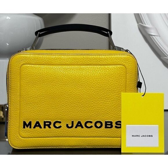 Marc Jacobs Bold Box Crossbody, LIGHTNING BOLT YELLOW - Picture 1 of 12